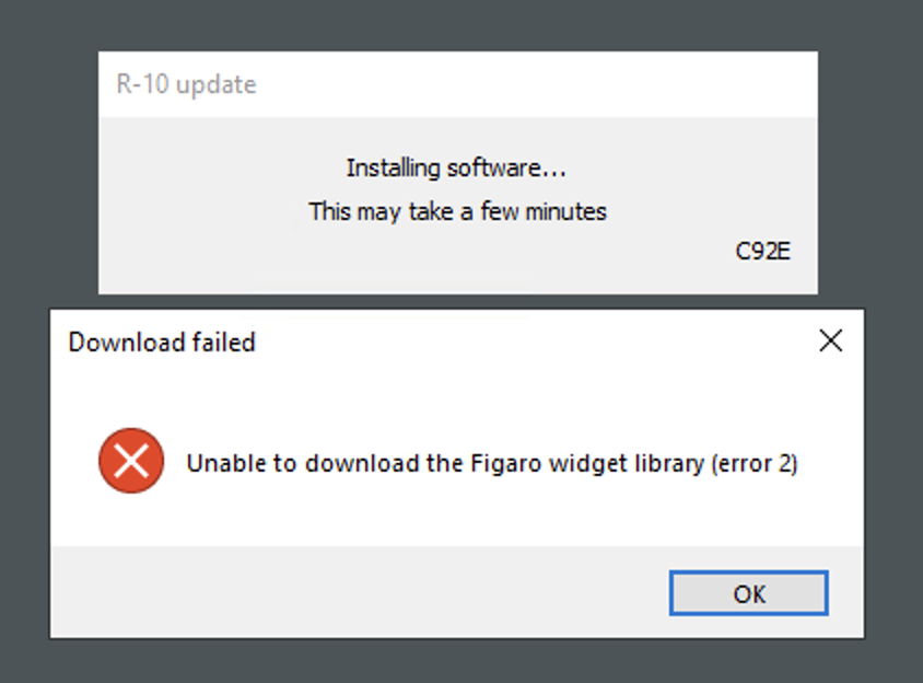 Figaro error message